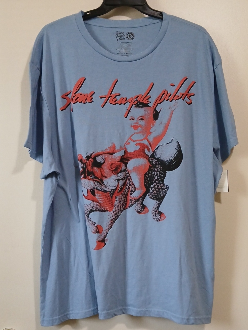 Light Blue Graphic Short Sleeve Tee